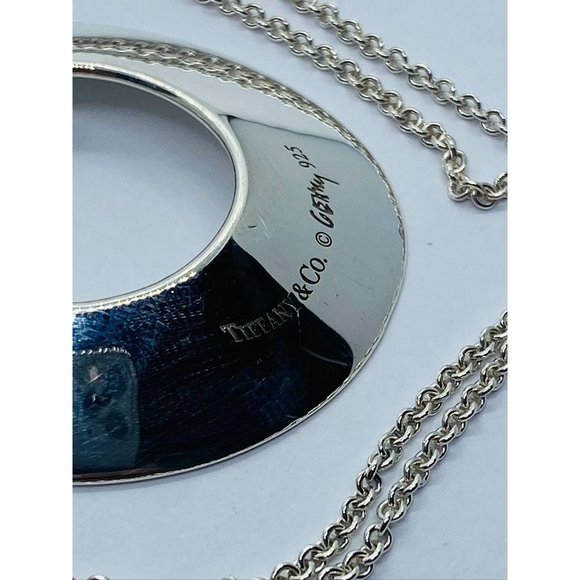 Tiffany & Co Frank Ghery Morph Necklace 1.5" by 1.25" 16" - Picture 3 of 10